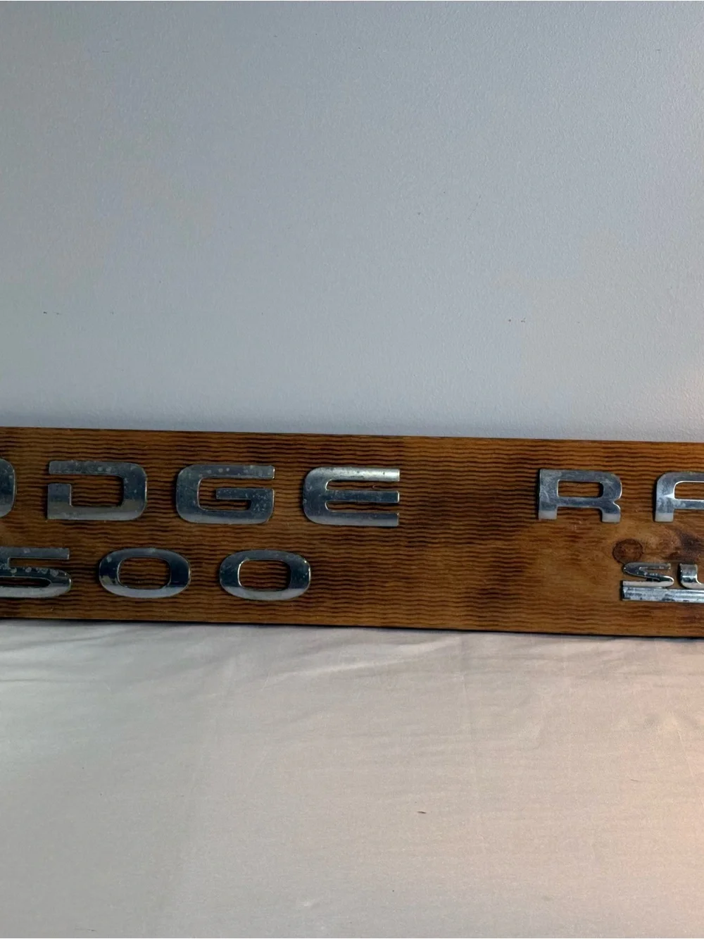Vintage Dodge Ram 1500 SLT Emblem Plaqued Wall Mount Signed Man Cave Memorabilia